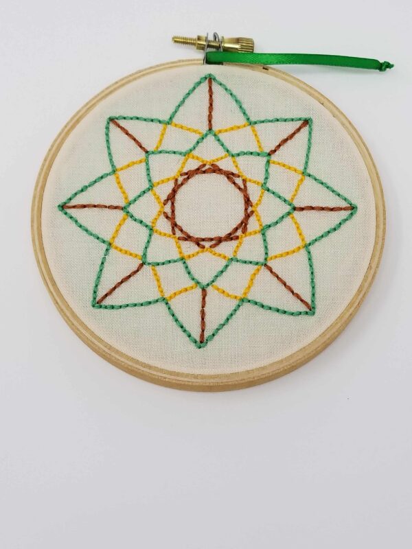 LRK-WH-01 SMALL EMBROIDERED FRAMED ART