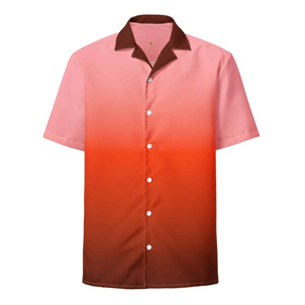 Sunset Gradient Shirt - From Burnt Umber to Light Red - Pattern Play