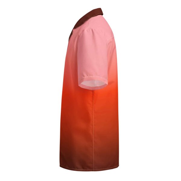 Sunset Gradient Shirt - From Burnt Umber to Light Red - Pattern Play - Image 4