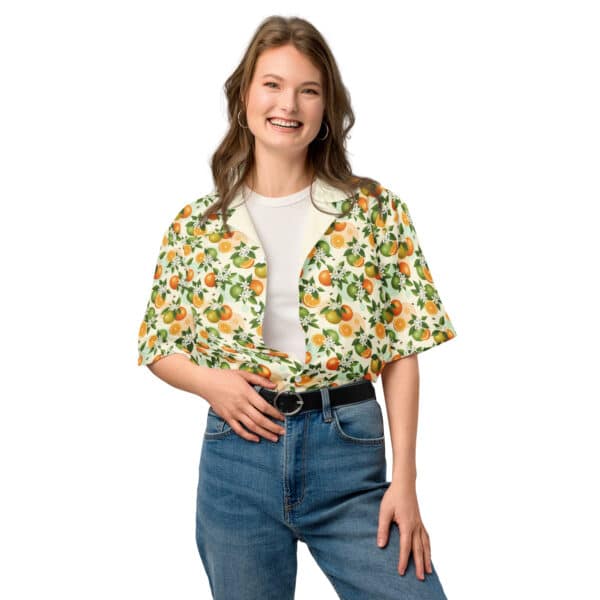 Florida Citrus Aloha Shirt – Pattern Play Collection (2025 Release) - Image 6