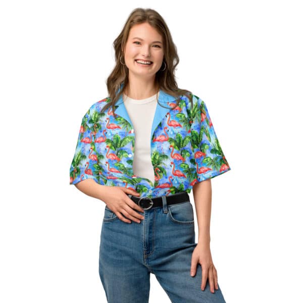 Flamingo Lagoon Aloha Shirt – 2025 Pattern Play Collection - Image 3