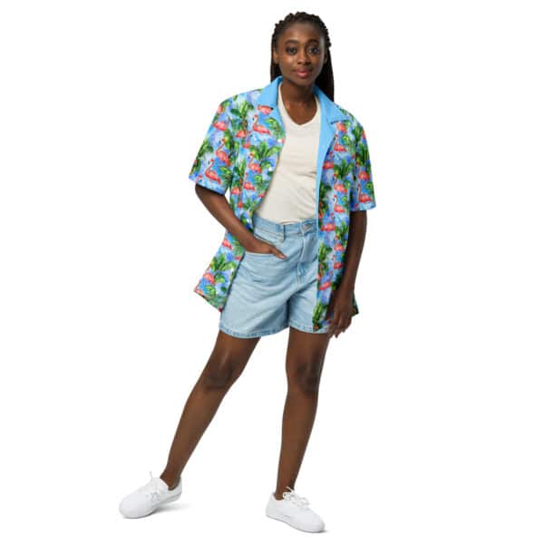Flamingo Lagoon Aloha Shirt – 2025 Pattern Play Collection - Image 7