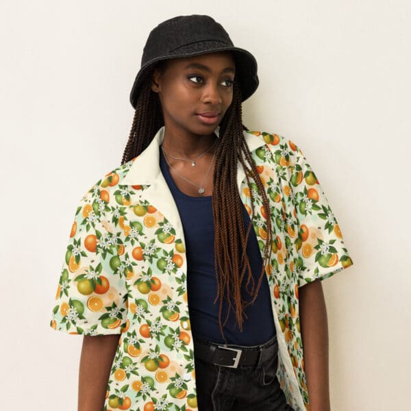 Florida Citrus Aloha Shirt – Pattern Play Collection (2025 Release) - Image 4