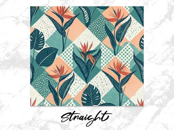 Bird of Paradise Tumbler Wrap, 20 oz Skinny Flower PNG, Florida Retro, Sublimation Designs, Digital Download, Commercial Use - Image 4