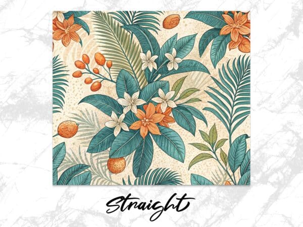 Plumeria Tumbler Wrap, 20 oz Skinny Plumeria Tumbler PNG, Florida Retro, Flower Tumbler Wraps, Sublimation Designs, Digital Download - Image 4