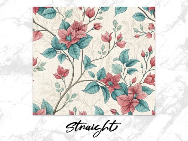 Poinsettia Tumbler Wrap, 20 oz Skinny Poinsettia Tumbler PNG, Floral Vintage, Sublimation Designs, Digital Download - Image 4
