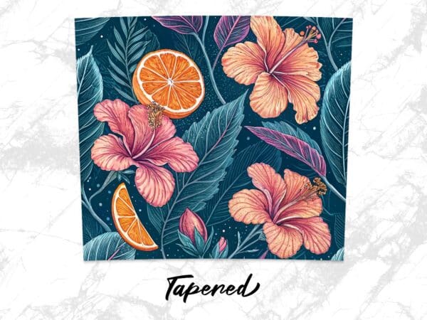 Hibiscus Tumbler Wrap, 20 oz Skinny Hibiscus PNG, Florida Retro, Sublimation Designs, Digital Download, Flower Tumbler Wraps - Image 5