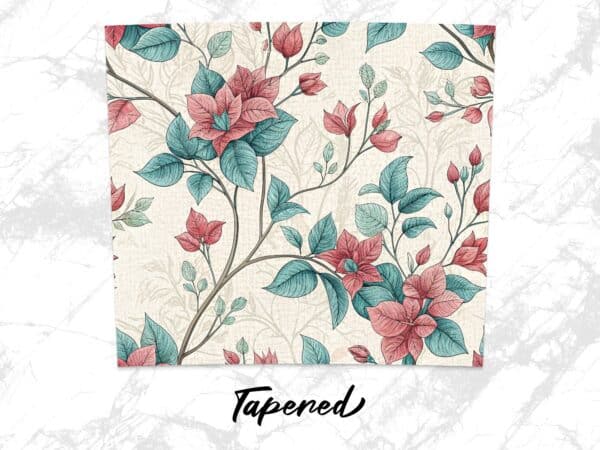 Poinsettia Tumbler Wrap, 20 oz Skinny Poinsettia Tumbler PNG, Floral Vintage, Sublimation Designs, Digital Download - Image 5