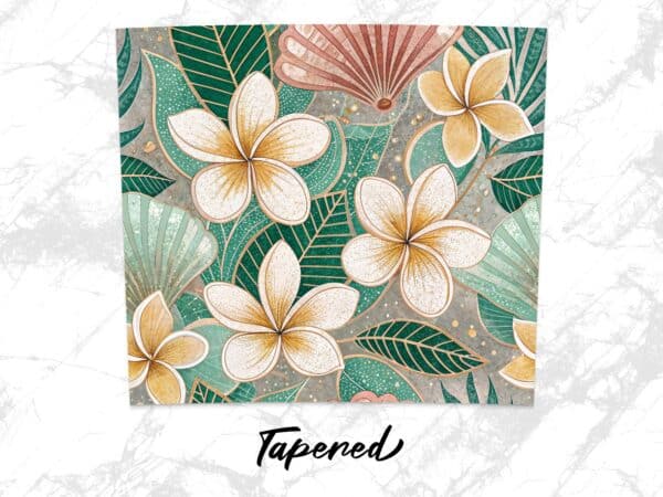Plumeria Tumbler Wrap, 20 oz Skinny Plumeria PNG, Florida Retro, Sublimation Designs, Digital Download, Flower Tumbler Wraps - Image 5
