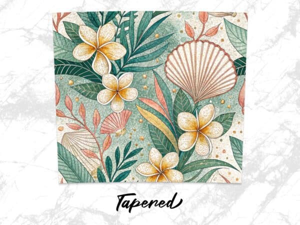 Plumeria Tumbler Wrap, 20 oz Skinny Plumeria Tumbler PNG, Florida Retro, Watercolor, Sublimation Designs, Digital Download - Image 5